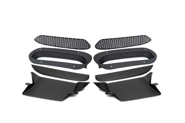 G90 M5 SQ Style Dry Carbon Fiber Vented Hood Inlet and Trim