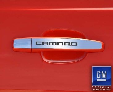 2010-2013 Camaro - Exterior Door Handle CAMARO Style Trim 2Pc | Polished Stainless