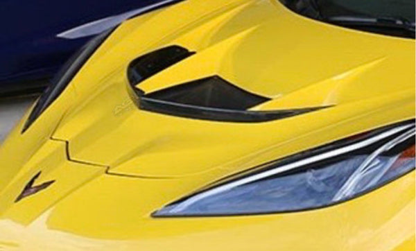 AGM C8 ZR1 Carbon Fiber Tall Hood Gurney Flap (add on to OEM ZR1 Hood)