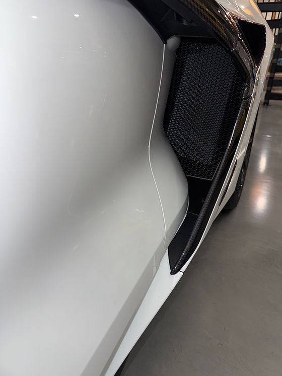 C8 ZR1 Corvette 2026+ ALUMINUM SIDE INTAKE BLACK Mesh Grille