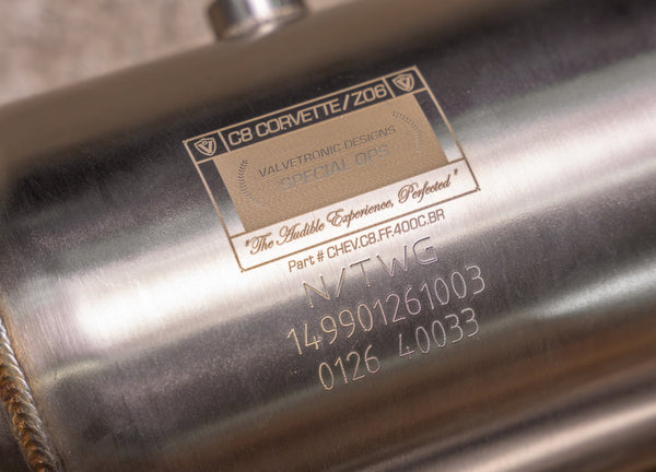 Chevy Corvette C8 / Stingray / Eray / Z06 400 Cell Catted Downpipes