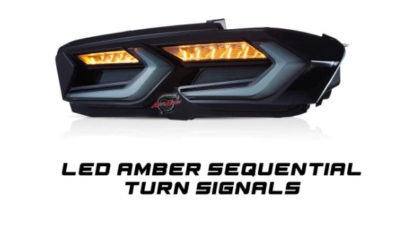 2019-2023Chevy Camaro Umbra LED Taillights Gloss Black/Smoke Lens