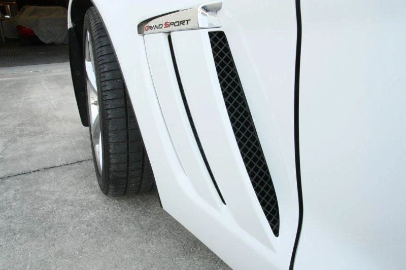 2010-2013 GS Corvette - Side Vent Grilles 6Pc| Blakk Stealth Stainless Laser Mesh