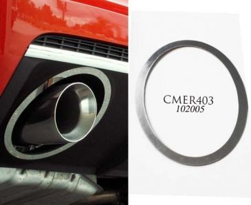 2010-2013 Camaro - Trim Rings for Exhaust, Full OVAL Style 2Pc | Polished Stainless Steel