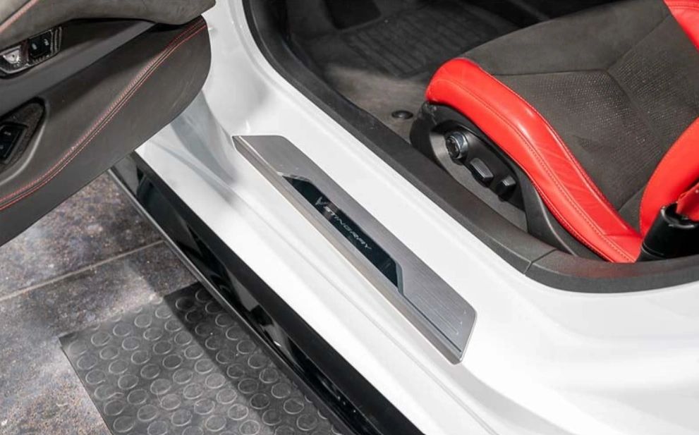 C8 Corvette Carbon Fiber Door Sill Plate Covers