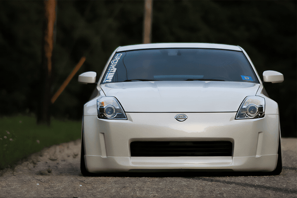Nissan Fairlady 350z Black INGS Look Front Bumper Lip (2002 - 2008)