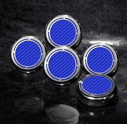 1997-2013 C5/C6 Corvette - Engine Fluid Cap Covers 15 Vinyl Colors 5Pc Auto Trans | Choose Color