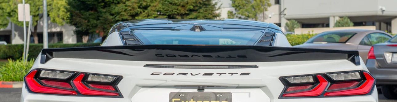 C8 Corvette Z51 Low Profile Rear Trunk Lid Wing Spoiler Gloss Black