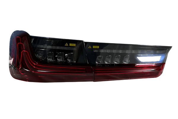 BMW 3 Series G20 G28 Red and Smoked CSL Style Laser Tail Lights (2019-2024)