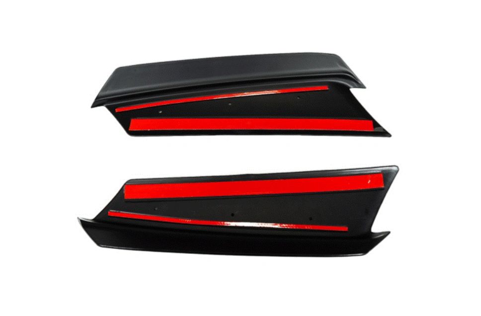 CCS C8 Corvette Z51 Spoiler Wickers - Carbon Flash