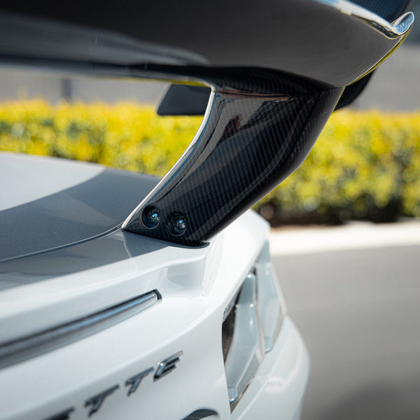 2023-2026 C8 Corvette Z06/E-Ray ZR1 ZTK Rear Spoiler Gloss Carbon Fiber 1pc