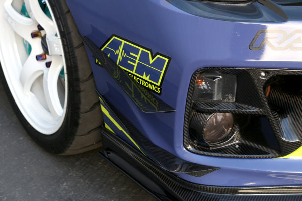 Subaru WRX STI Carbon Fiber Front Bumper Top Canards 2015-2017
