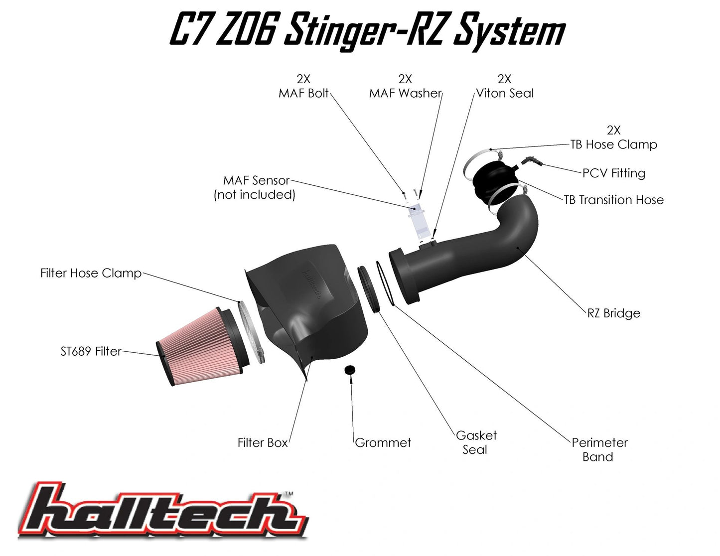 Halltech 2015-2019 Corvette C7 Z06 Stinger-RZ™