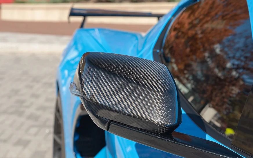 AGM C8 Corvette Carbon Fiber Mirror Caps