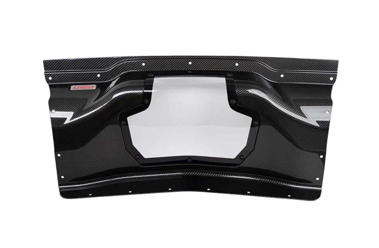 Corsa 2020+ Corvette C8/Z06 Carbon Fiber Air Intake Trunk Panel with Polycarbonate Window