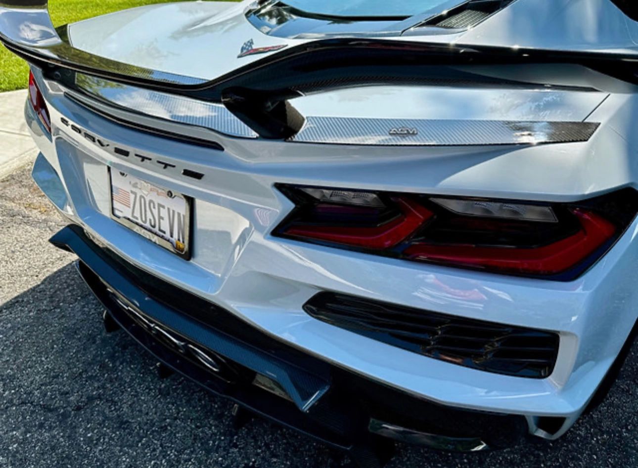 AGM C8 Corvette Z06/ERay Spoiler Delete Panels