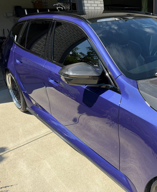 G90/G99 M5 Style Dry carbon Fiber Mirror Covers