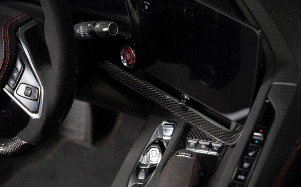 C8 Corvette Carbon Fiber Interior Trim - 3 Pc Kit