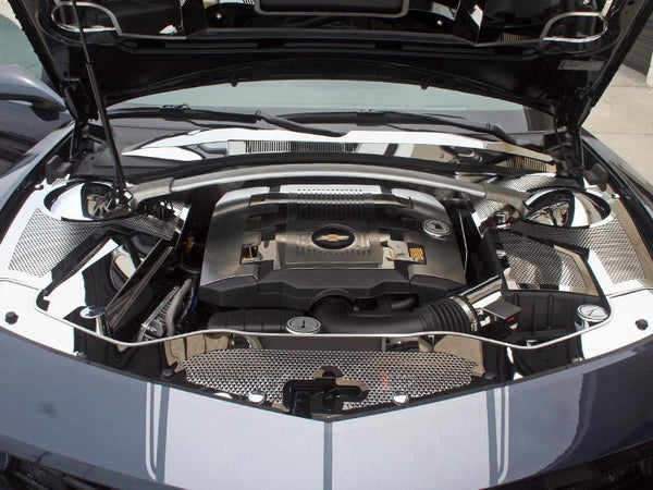 2010-2015 Camaro RS - Engine Shroud Cover V6 10Pc | Polished, Brushed, Gold Tone Stainless Steel