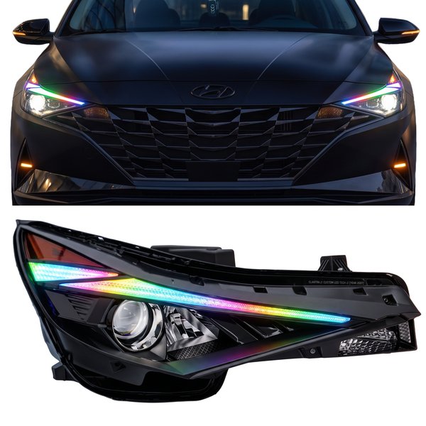 Hyundai Elantra Multicolor Flow Series DRL Boards (2021-2023)
