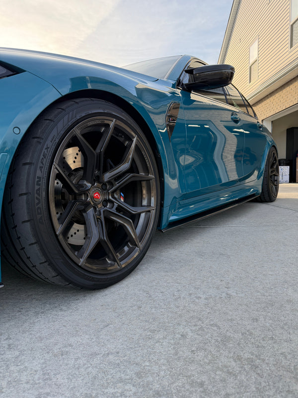 G8X Dry Carbon Fiber Side Skirt Extensions