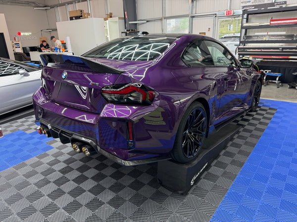 2023+ BMW G87 M2 Dry Carbon Fiber Rear Trunk Lip Spoiler Wing CT Style