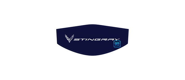 Mono-White Stingray Flags C8 Trunk Cover Convertible or Coupe