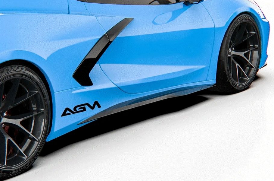 AGM C8 Corvette Z06 Style Sideskirts (Stingray)