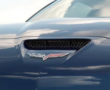 2006-2013 Z06/GS/ZR1/C6 Corvette - Hood Vent Grilles | Blakk Stealth Stainless Laser Mesh