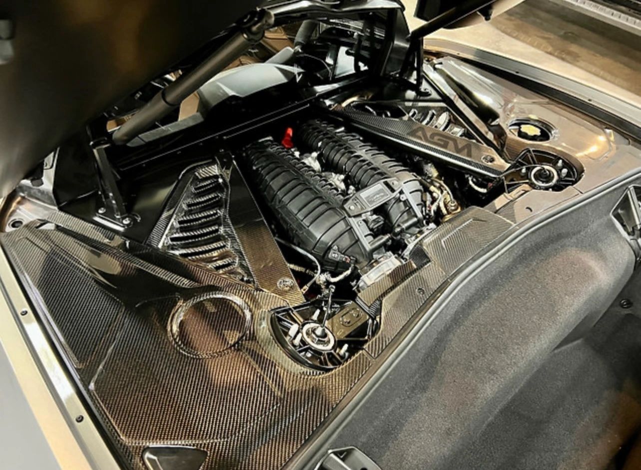 AGM C8 Corvette Carbon Fiber Ultimate Engine Bay Package