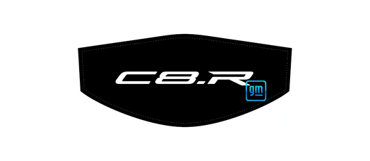 White and Black C8.R Trunk Cover Convertible or Coupe