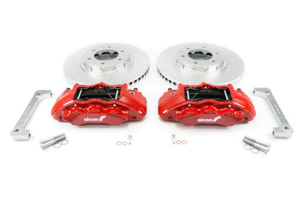 Alcon 2022 Ford Bronco 350x34mm Rotors 6-Piston Red Calipers Front Brake Kit