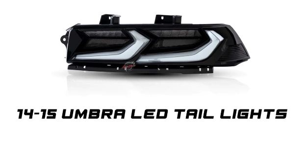 2014-2015 Chevy Camaro Umbra LED Taillights Gloss Black/Smoke Lens