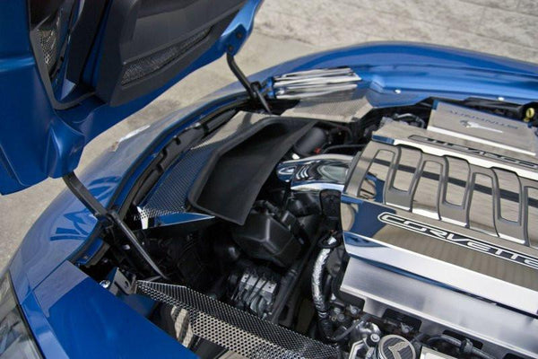2014-2019 Corvette Z06/Z51/C7 Stingray - Vent Tube Cover | Stainless Steel,