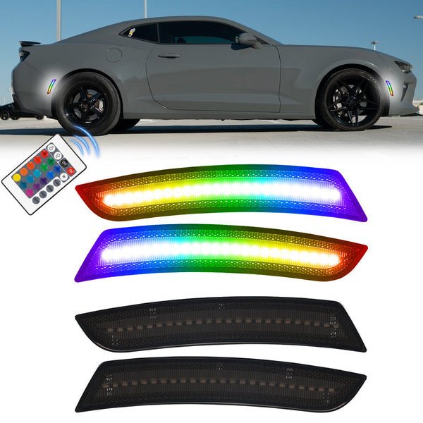 2016-2025 Chevrolet Camaro RGB Smoked LED Side Markers