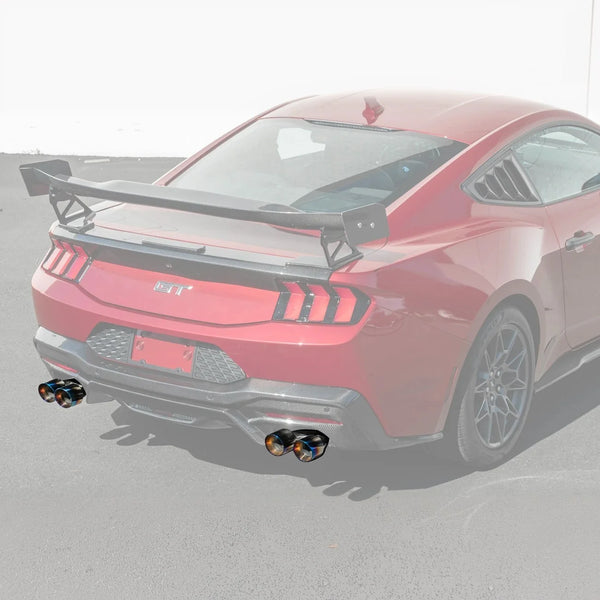 2024+ Mustang GT Muffler Delete Axle Back Quad Burnt Tips Exhaust
