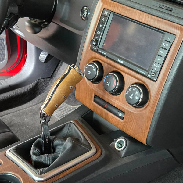 2011–2014 Dodge Challenger Wood Grain Interior Radio Cover (1 Piece)