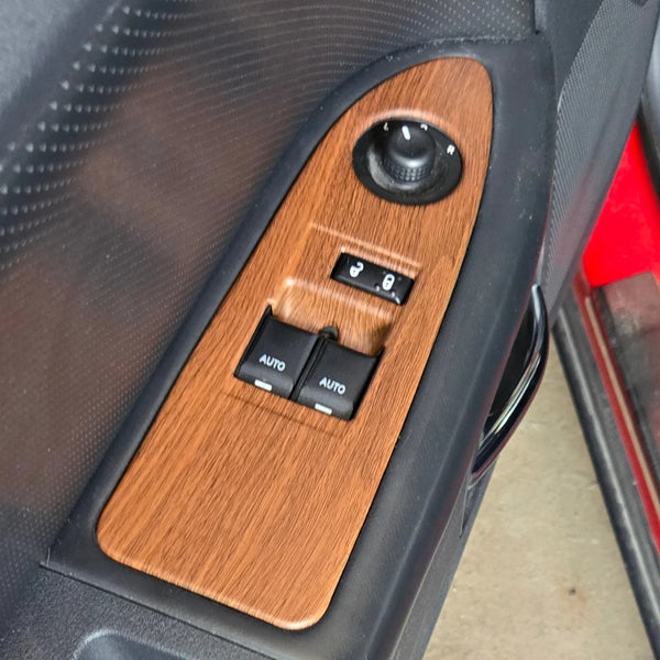 2011-2014 Dodge Challenger Wood Grain Interior Window Switch Cover