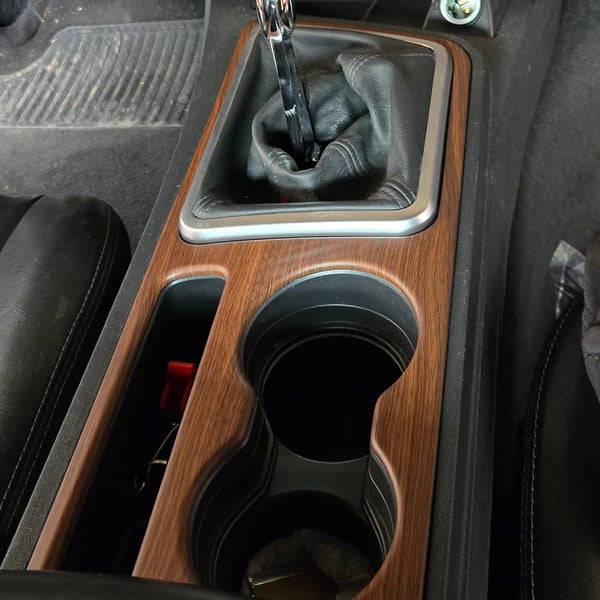 2011-2014 Dodge Challenger Wood Grain Interior Center Console