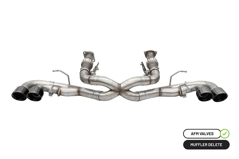 Corsa 3.0 in Cat-Back 4.5 in Pro-Series Tips | 2020+ Corvette C8 (w/o Factory NPP) (21102, 21104)