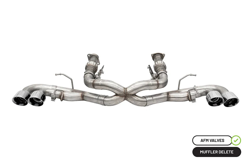 Corsa 3.0 in Cat-Back 4.5 in Pro-Series Tips | 2020+ Corvette C8 (w/o Factory NPP) (21102, 21104)