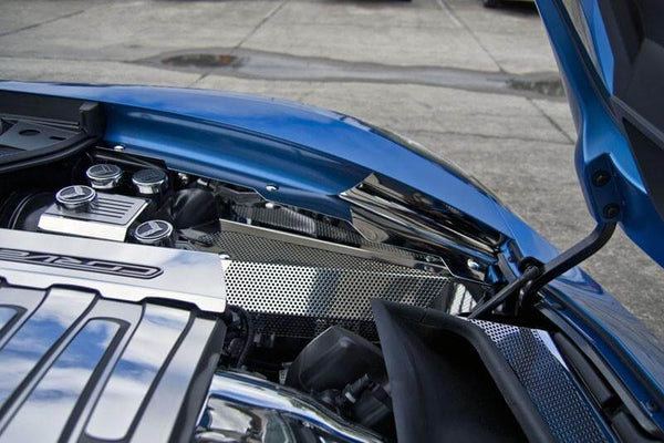 2014-2019 C7 Corvette Z06/Grand Sport/Stingray - Inner Fender Covers 3Pc | Stainless Steel, Brushed Finish