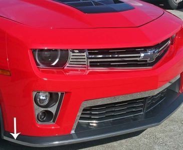 2012-2013 Camaro ZL1 - Front Lip Spoiler Trim | Classic Chrome Vinyl Molding