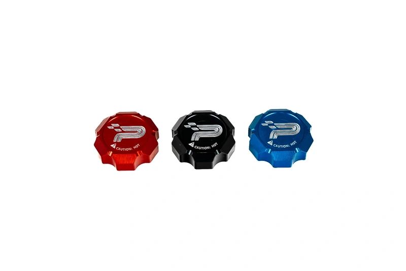 Paragon C8 Corvette Billet Coolant Cap Cover - Black, Blue or Red