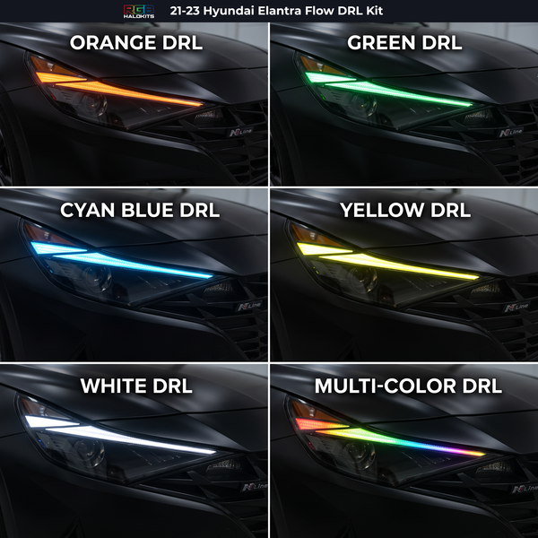 Hyundai Elantra Multicolor Flow Series DRL Boards (2021-2023)