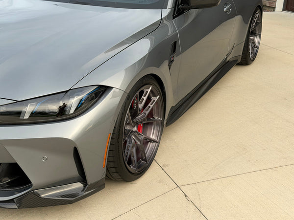 G8X OEM Dry Carbon Fiber Side Skirts
