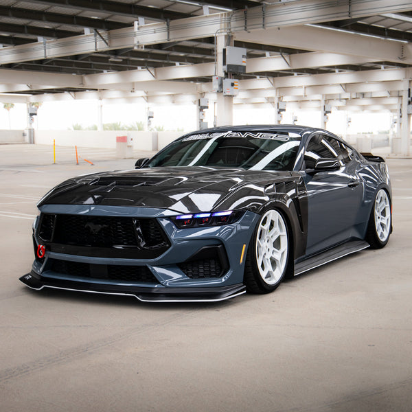 2024+ Ford Mustang S650 RGB Headlights With Gloss Black Housing (Pair)