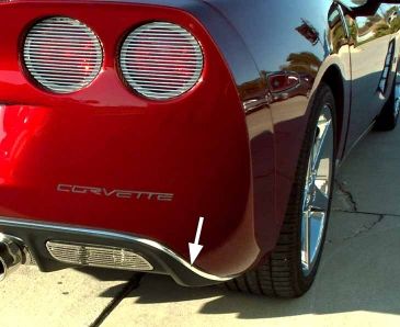 2005-2013 C6 Corvette - Rear Valance Trim | Classic Chrome