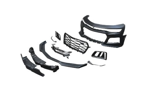 2019-2023 Chevy Camaro ZL1 Front Bumper Conversion 9pcs Full Kit w/ RS Headlights