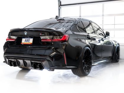 AWE Track Edition Catback Exhaust for BMW G8X M3/M4 - Diamond Black or Chrome Silver Tips